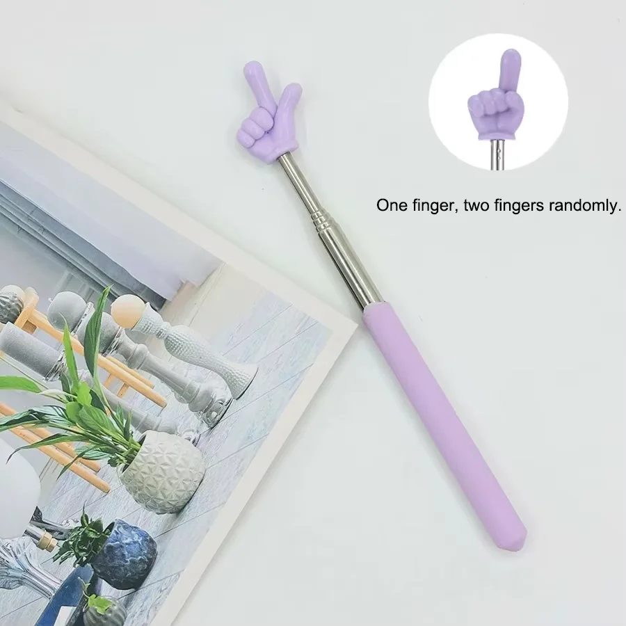 Telescopic Finger Reading Stick Point Reading Teaching Aid Telescopic Point Reading Stick Command St Pointer for Reading