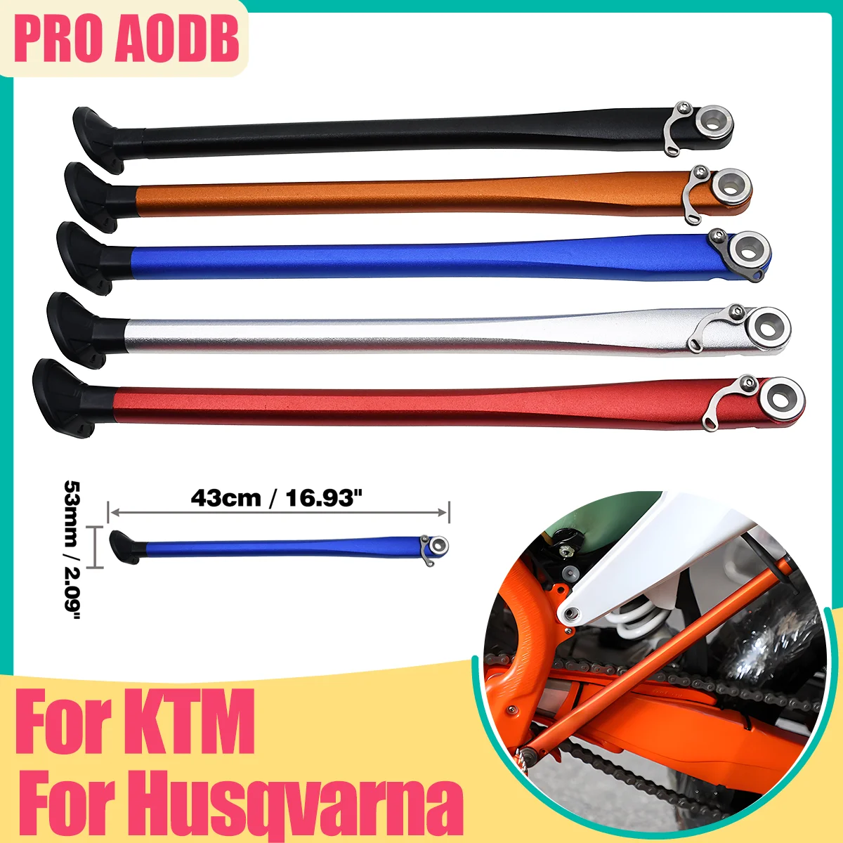 

For KTM 125-530 Motocross Parking rack Side rack Stand With Spring Kit EXC EXCF XC XCW XCF XCFW Husaberg Husqvarna 2008-2016