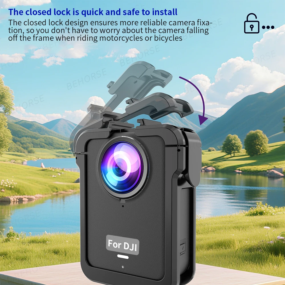 أقفاص أرنب بلاستيكية لإطار DJI OSMO 360 المغناطيسي سريع التحرير توسيع واجهة الحذاء البارد المزدوج لملحقات DJI OSMO 360