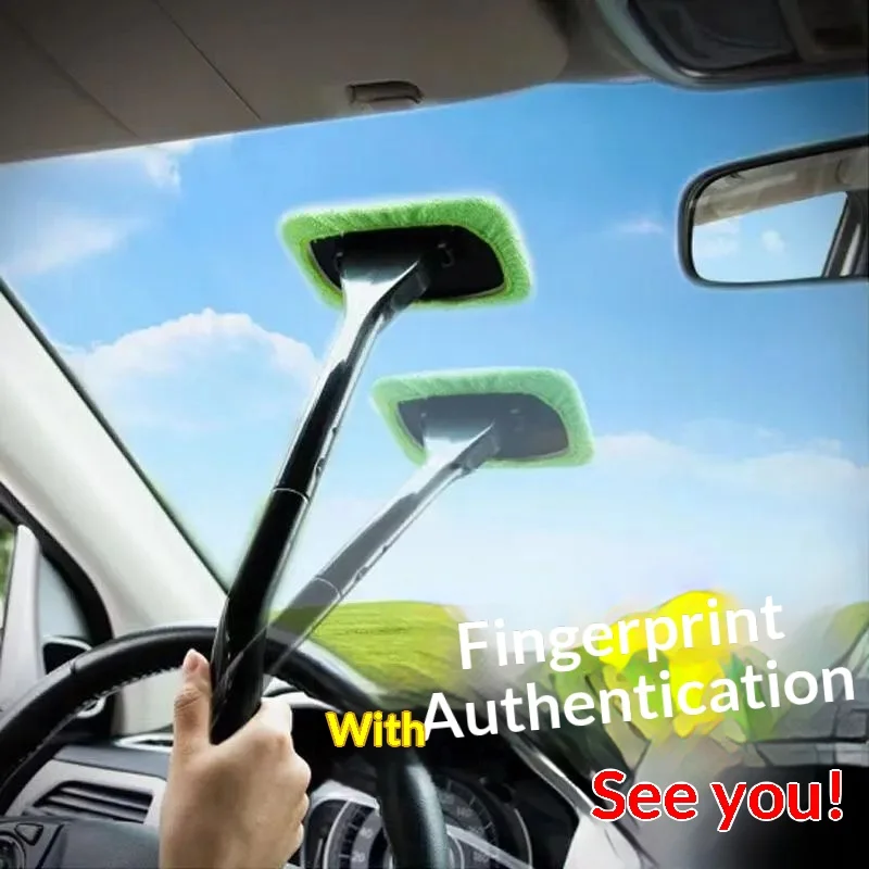 Long Handle Car Window Cleaner Brush Kit Windshield Interior Glass Wiper Microfiber Cleaning Tool For Vehicle Car Accessories
