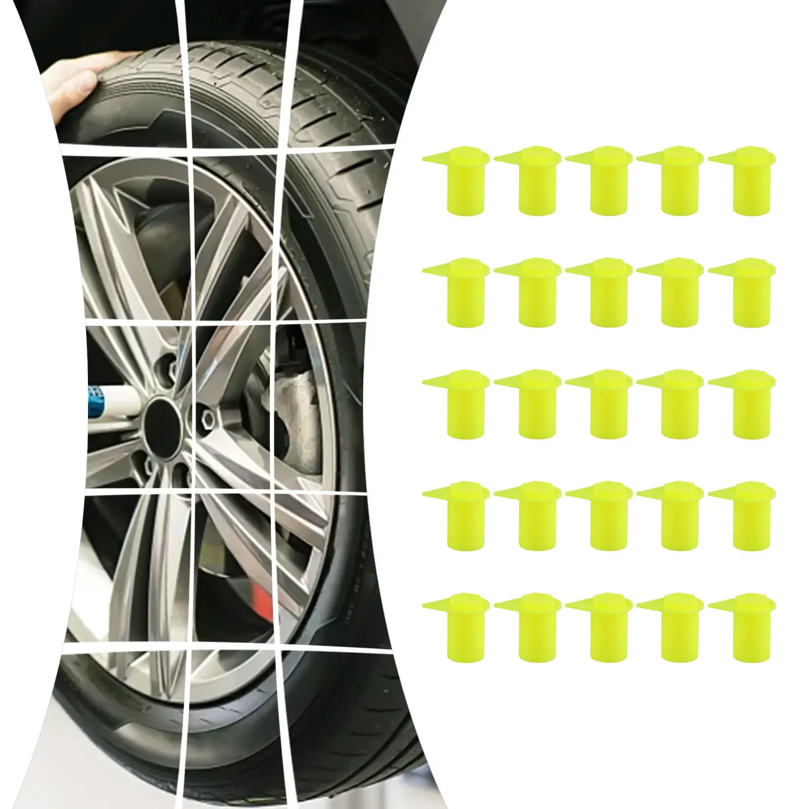 Long Wheel Nut Indicators Dust Cap Indicators Enhanced Safety Versatile Usage Wide Applicability Prevent Accidents