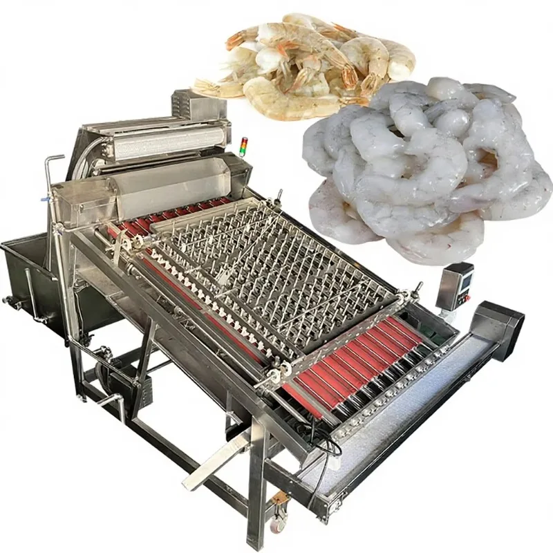 Practical Shrimp Peeling System 3KW Multifunctional Automatic Shrimp Shelling Machine Commercial Grade Sheller Customized