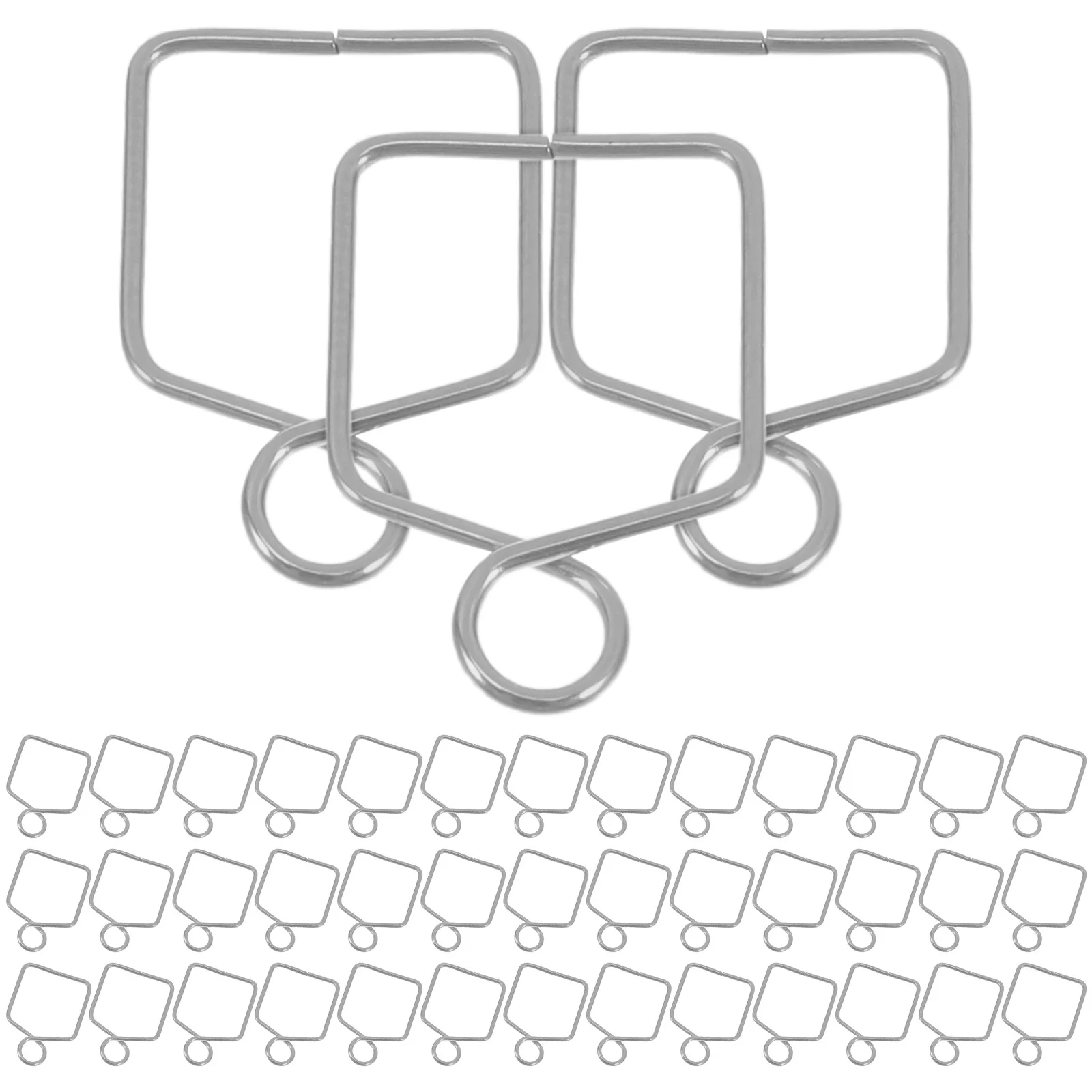 100 個ランプ器具部品 14 ミリメートルシルバーメタルシャンデリアクリップクリスタルプリズム用 DIY 照明コネクタ交換用ファスナー