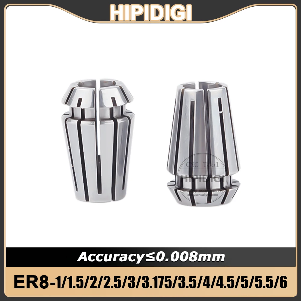 ER Collet Chuck ER8 Collet Chuck Accurancy 0.008mm AA ER8 Collet Set 1mm 2mm 3mm 4mm 5mm 3.175mm 6mm Milling Cutter