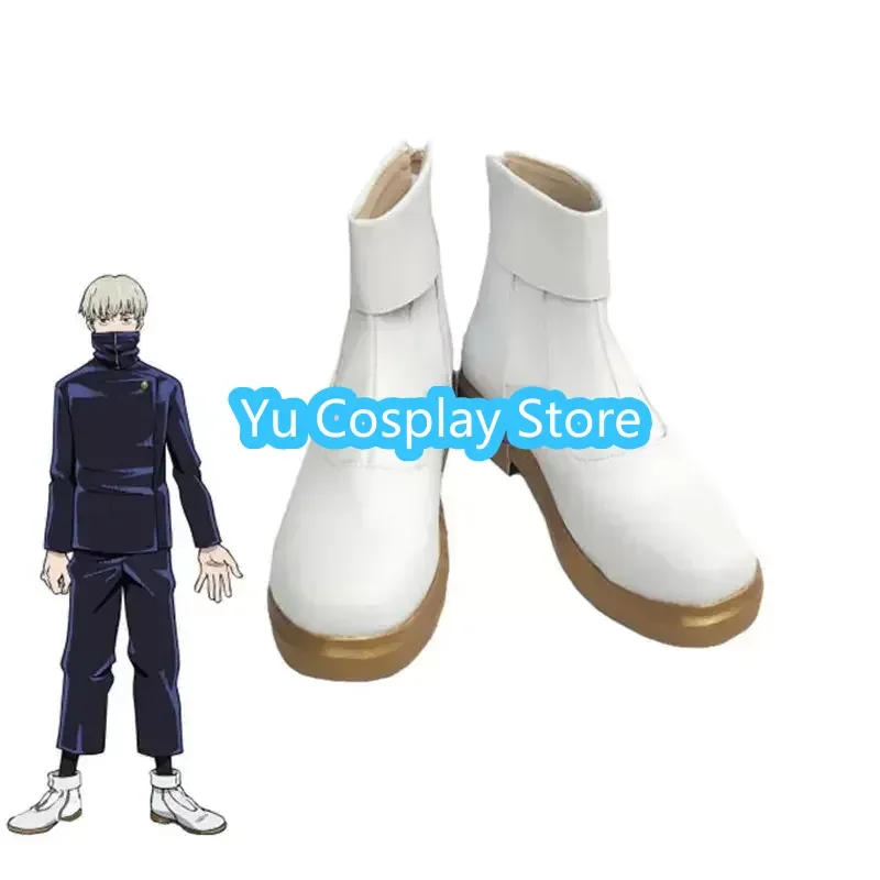 Toge Inumaki Cosplay Shoes Anime Red Halloween Carnival Boots PU Leather Shoes Cosplay Props Custom Made