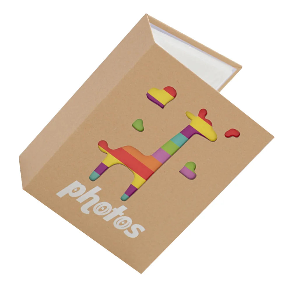 

100PCS Colorful Brown Kraft Photo Album Baby Boy Books for Baby Girl Scrapbooking Memory Photo Album for Keepsake
