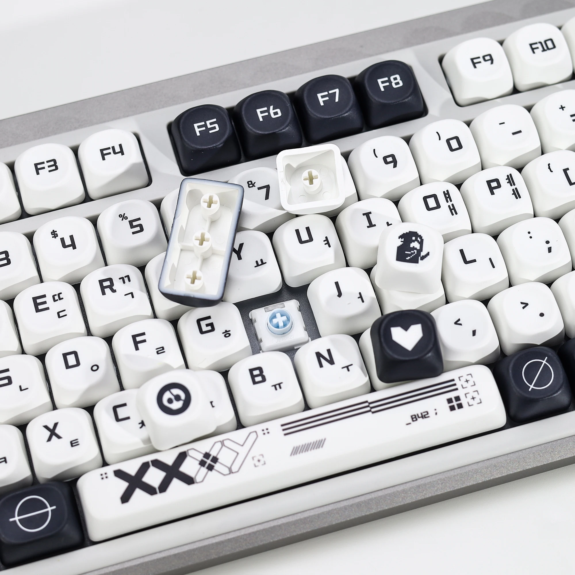 KBDiy PrintStream Korean Keycaps csgo Retro PBT KOA MOA Profile Alice ISO Keycap For MX Switches 60 Gaming Mechanical Keyboard