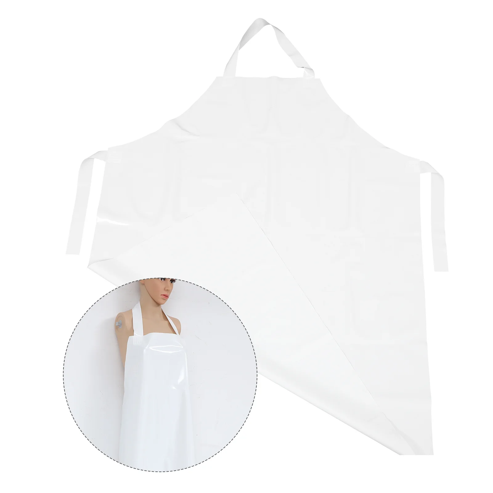 

Waterproof Apron For Adults Tpu Cooking Kitchen Apron Oil-Proof Dirt Proof Cleaning Housework Supply Hanging Neck