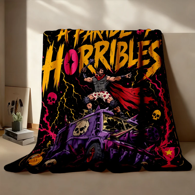 A Parade of Horribles Flannel Blanket, Dungeon Crawler Carl Flannel Throw, New Achievement, Princess Donut and Mongo, Sc