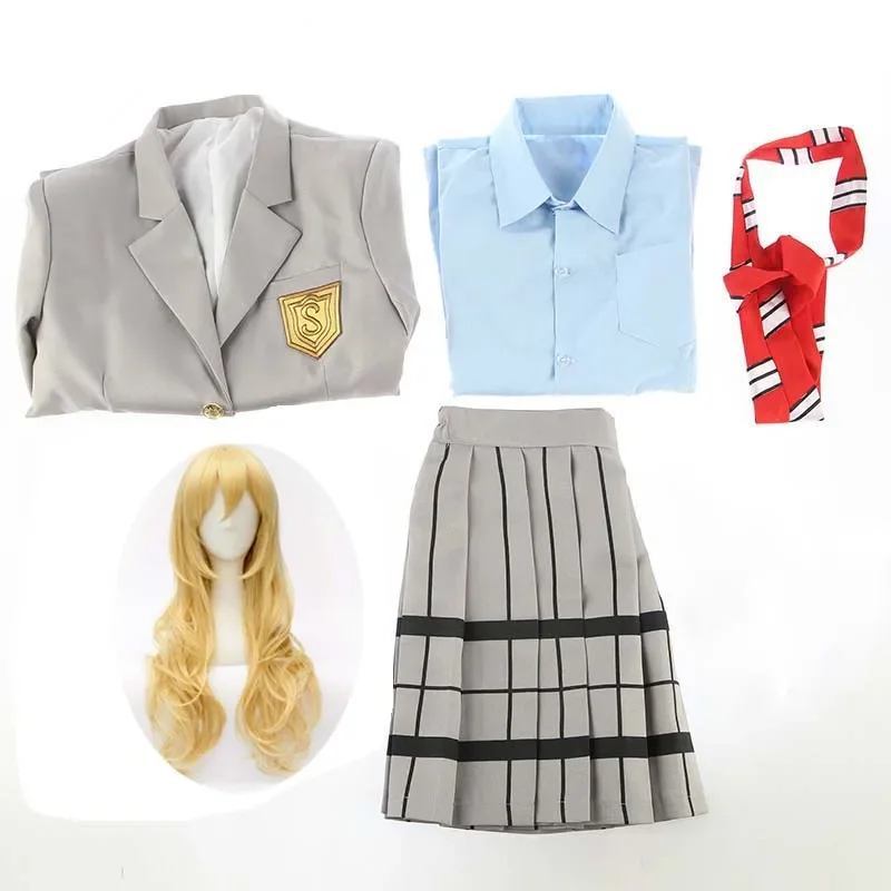 Your Lie in April Miyazono Kaori Arima Kousei Cosplay Costume Japanese Anime School Uniforms