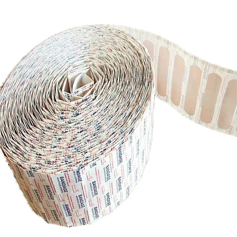 

30-400Pcs PE/Non-woven Band-Aid Breathable Adhesive First Aids Medical Bandages Patch Cushion Wound Hemostasis Stickers