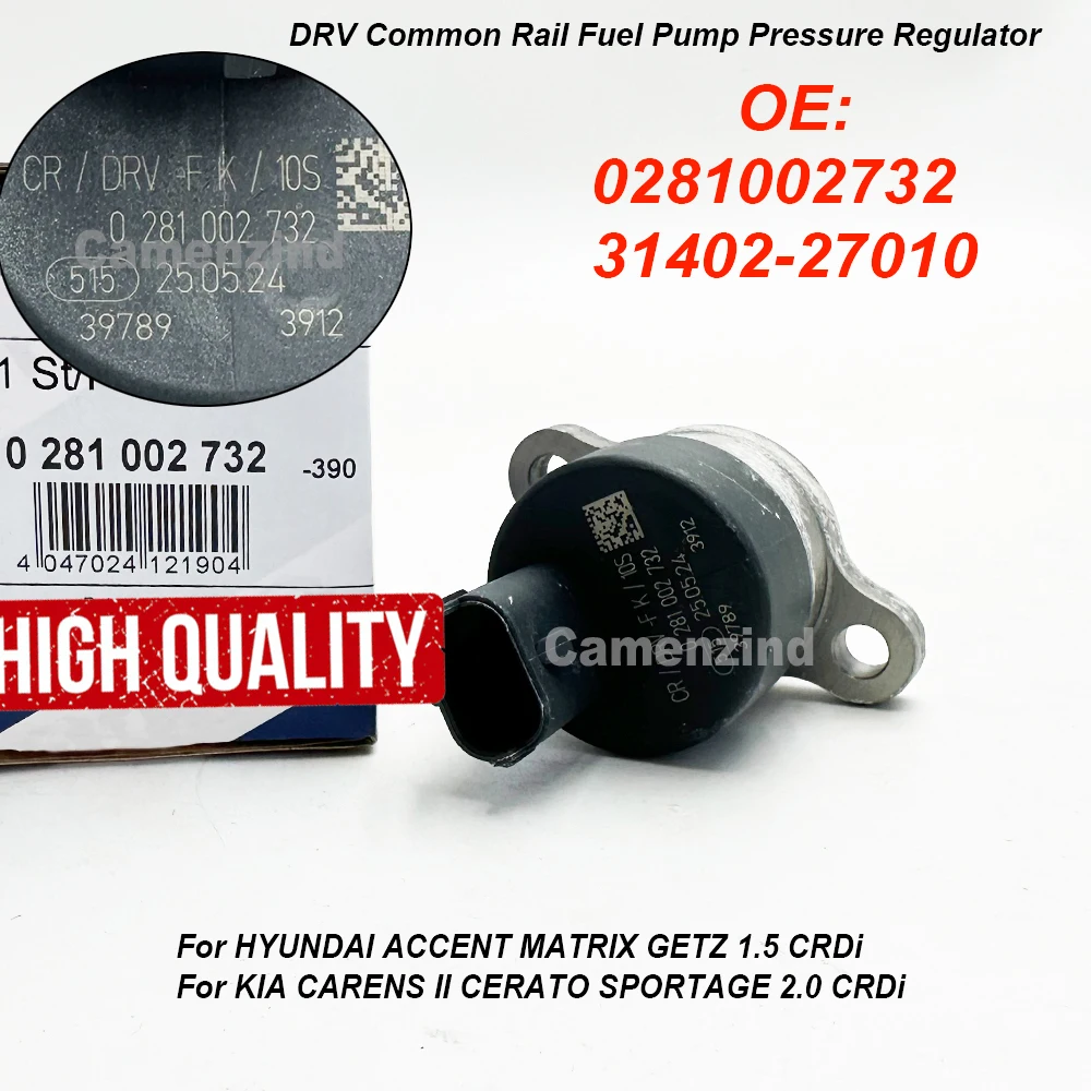 

0281002732 31402-27010 0281002718 DRV Fuel Common Rail Pressure Regulator Control Valve for KIA CARENS II CERATO SPORTAGE 2.0