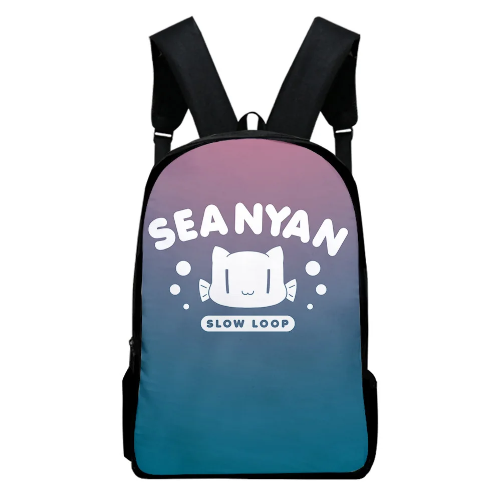 Classic Popular Novelty Slow Loop Notebook Backpacks pupil School Bags 3D Print Oxford Waterproof Boys/Girls Laptop Backpacks