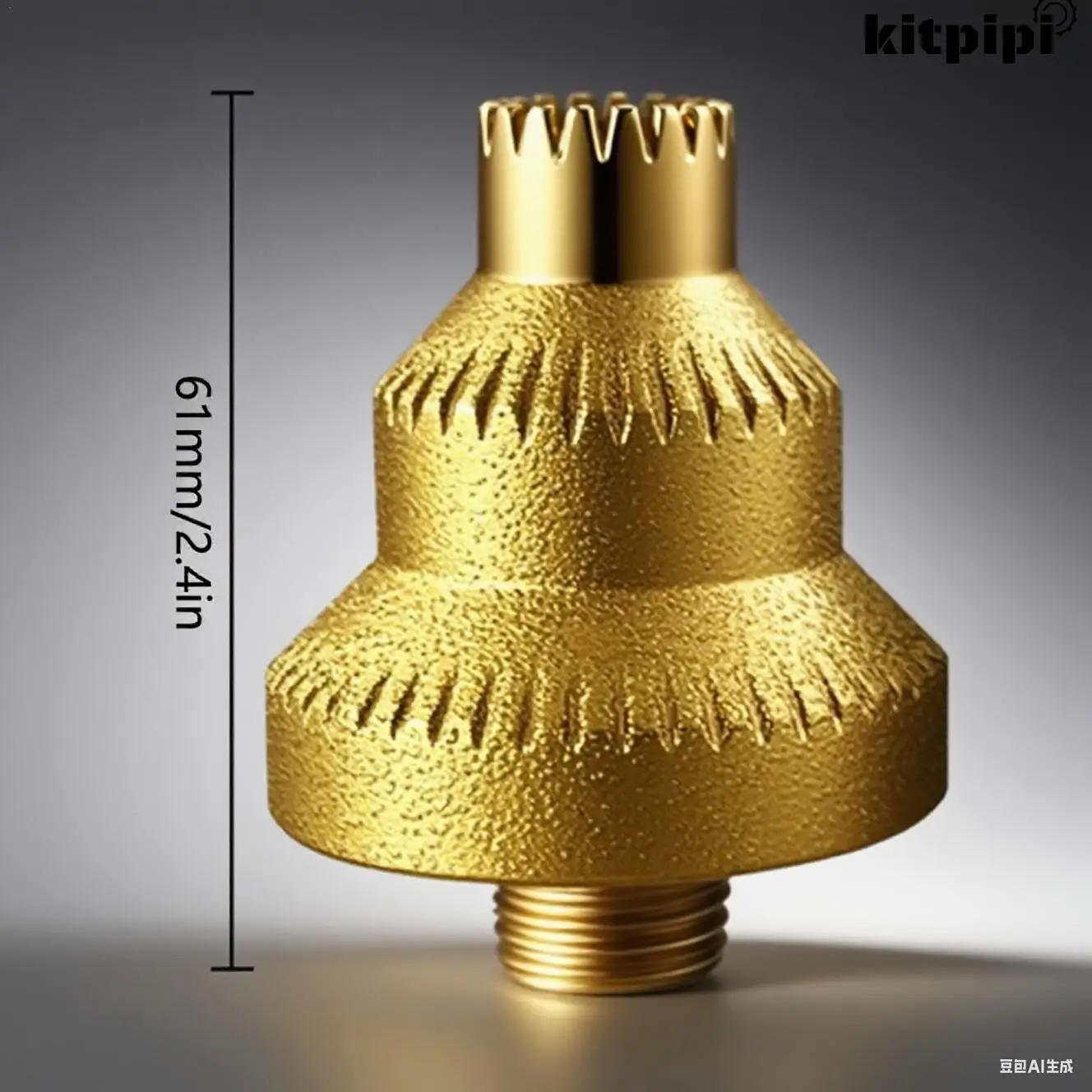 Brazed Pagoda Drill Bit M10 For Tile Stone Rock Plate Reaming Integrated Bit Diamond Electric Cutting Tool Accessories