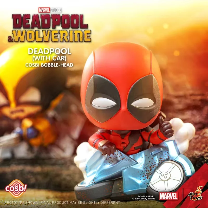 Oryginalne gorące zabawki Deadpool i Wolverine Cosbi Mini Doll kolekcjonerskie figurki Model z pcv zestaw garażowy Anime zabawka peryferyjna