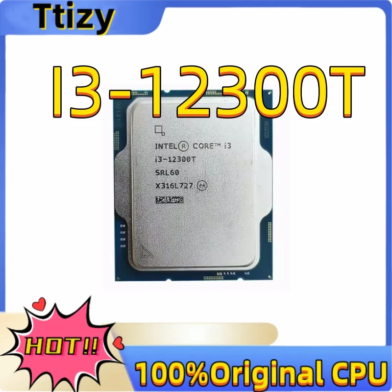 New Core i3 12300T 2.30/4.20 (Ghz) 4C/8T Integrated graphics card Intel UHD 730 i3-12300T 35W LGA 1700