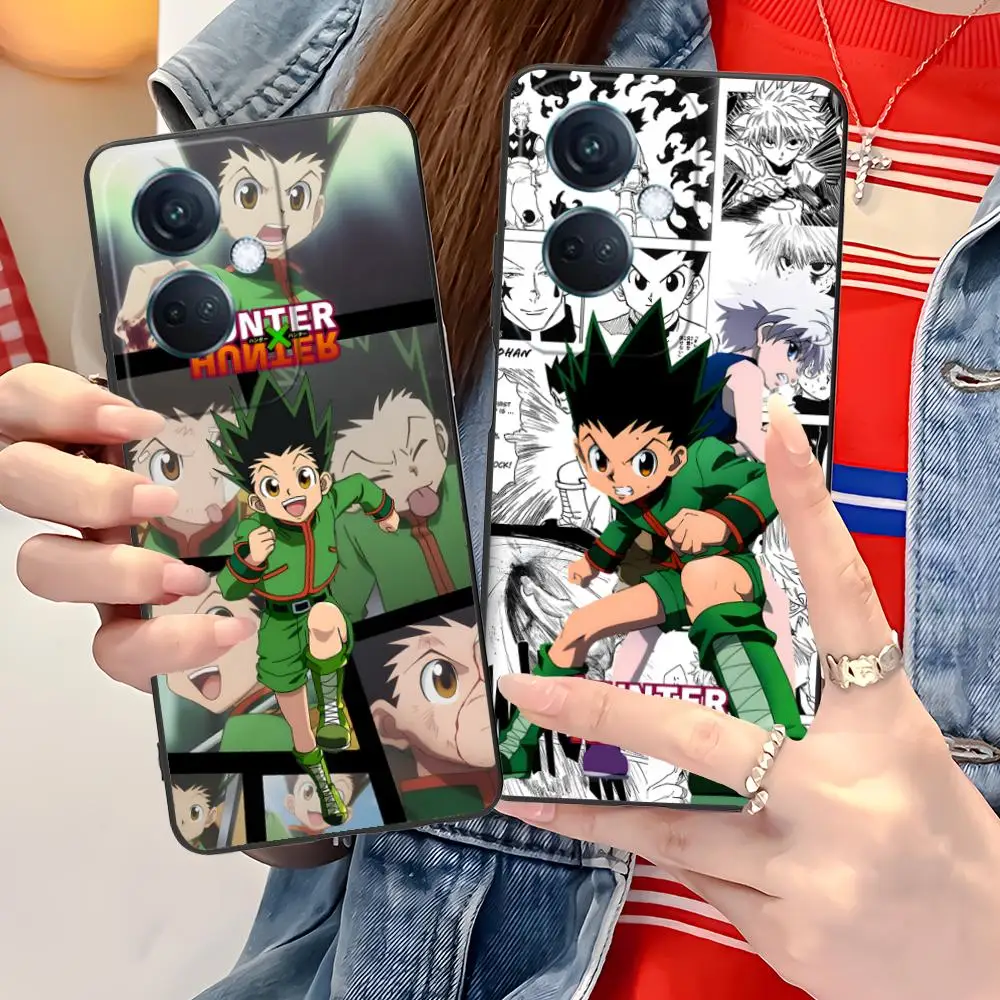 هنتر غون قضية الهاتف الخليوي المحمول ل ممن لهم رينو 14 13 12 11 10 9 8 7 6 5 F T Pro 5G غطاء الطباعة الملونة فاخرة جميلة #5