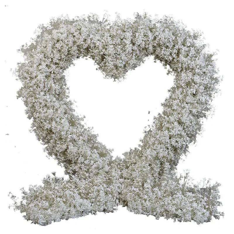 200 CM Wedding Flower Arch Backdrops props,  Heart-shaped Background, Stage Layout,  Double Ring Heart Love Floral Arches