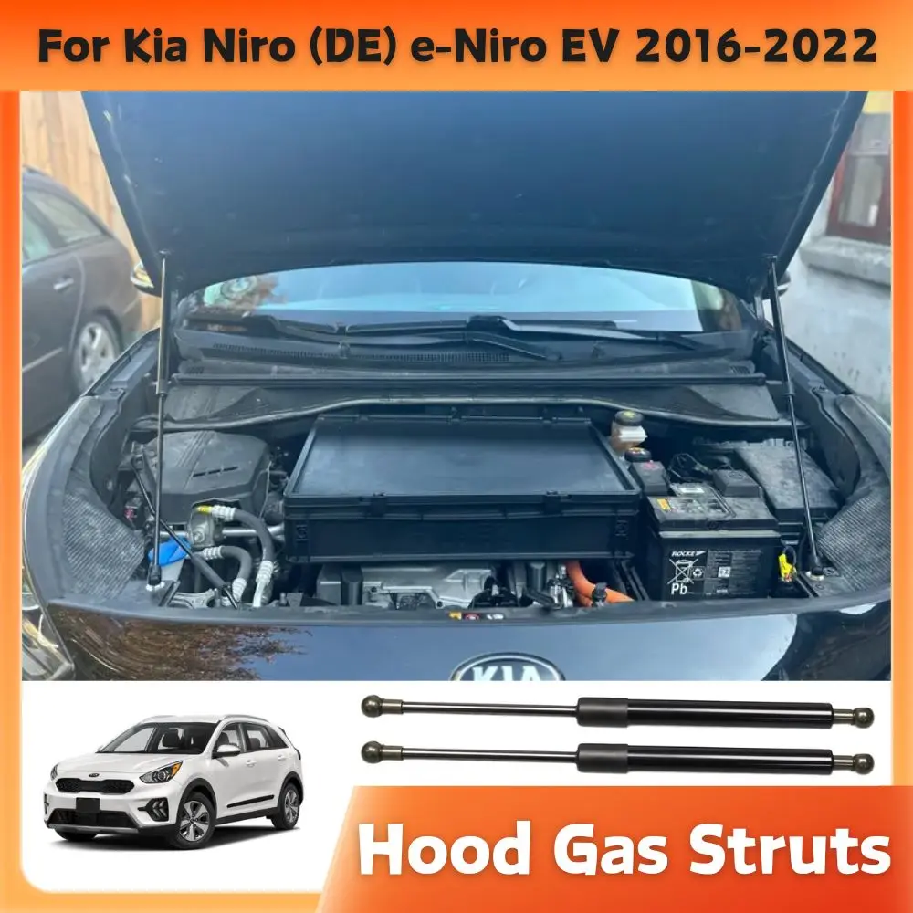 Hood Struts for Kia Niro (DE) e-Niro EV 2016-2022 Front Engine Bonnet Gas Springs Shock Absorbers Lift Supports Dampers 2PCS