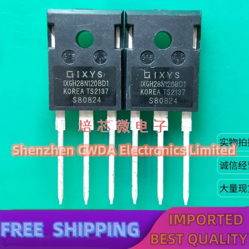 10PCS-20PCS  IXGH28N120BD1  TO-247 28A/1200V IGBT  In Stock Can Be Purchased 