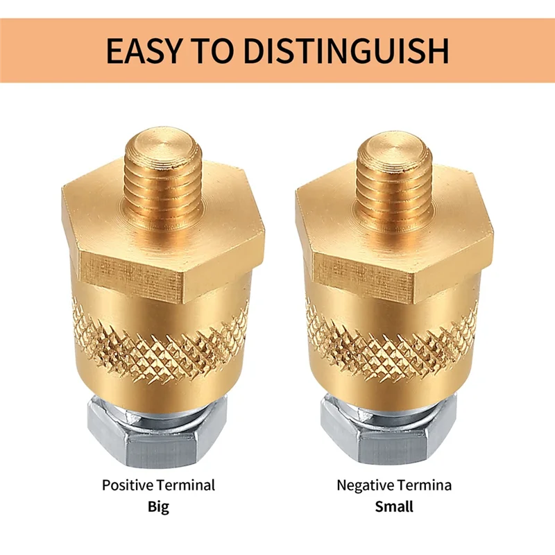 Battery Terminal Connectors,Battery Post Terminals,For M8 Top or Side Terminal Charging Posts,Battery Cable Terminals Vogue