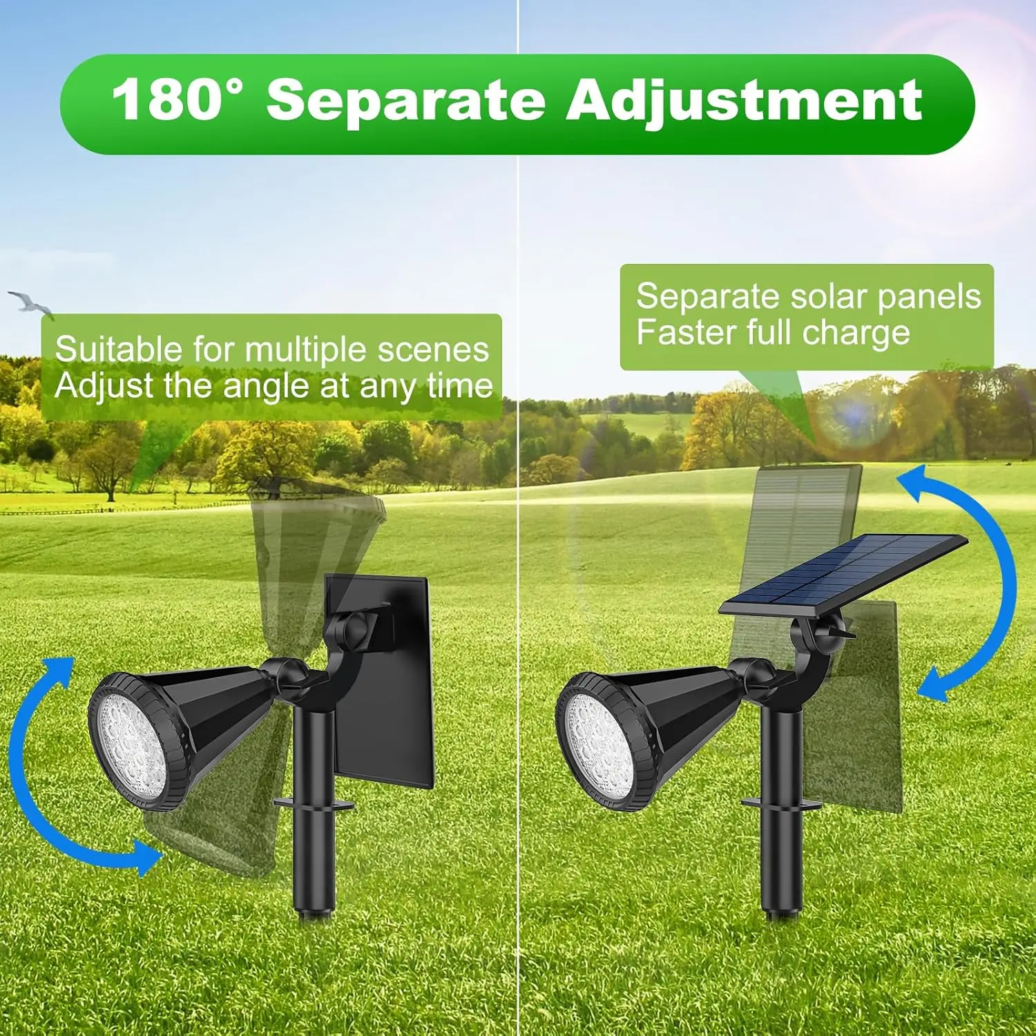 Outdoor Decor Lights Textured ABS 6x6 Post Fit Smart APP Control Security All Season RGB