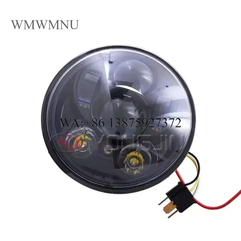 Wmwmnu for YongJin Universal Diecast Aluminum Housing LED Headlight with Bracket Hi-low Beam Position Light for