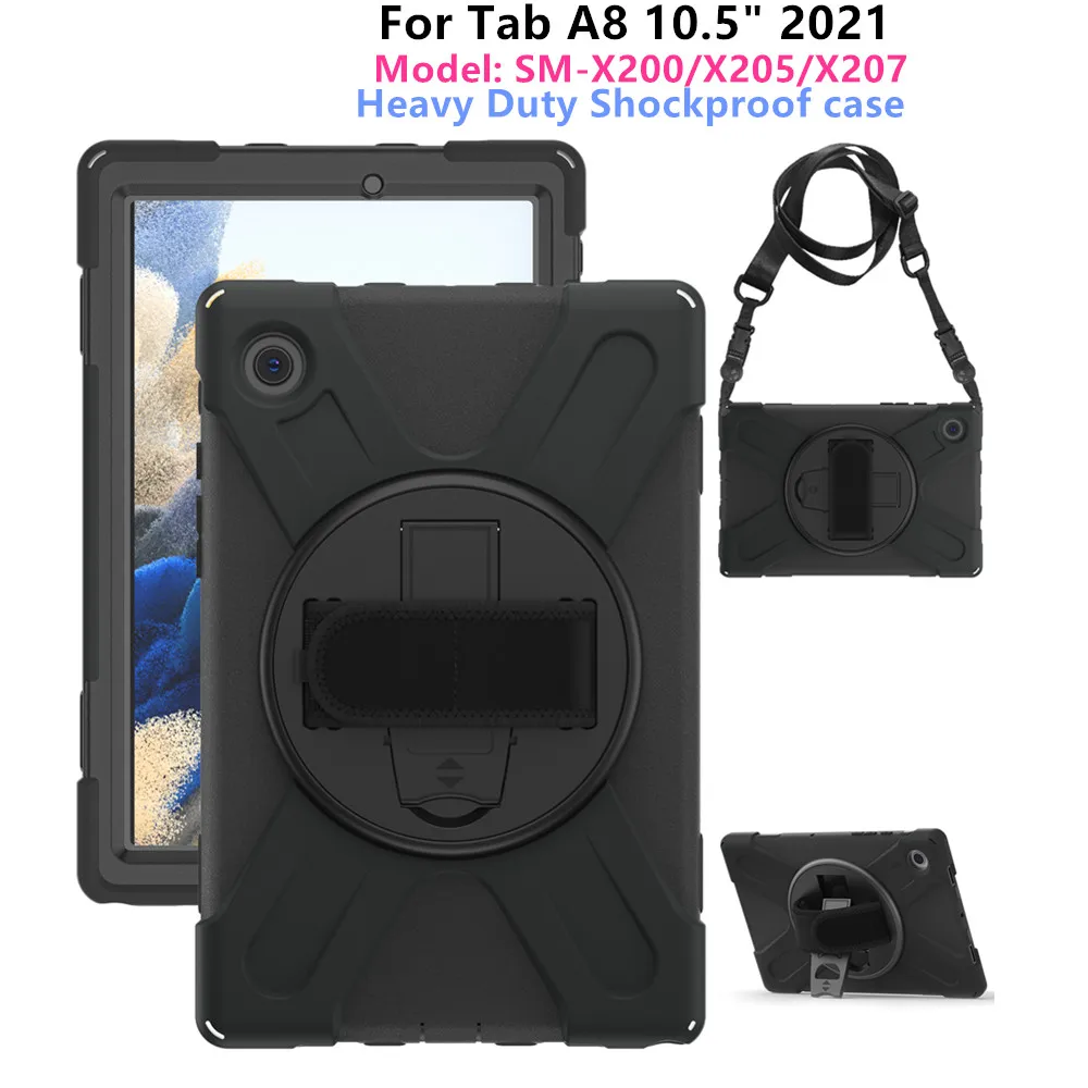 

Чехол для Samsung Galaxy Tab A8 10,5 дюймов SM-X200 SM-X205 X207, детский противоударный чехол для планшета Tab A8 2021 10,5 дюймов, чехол-футляр