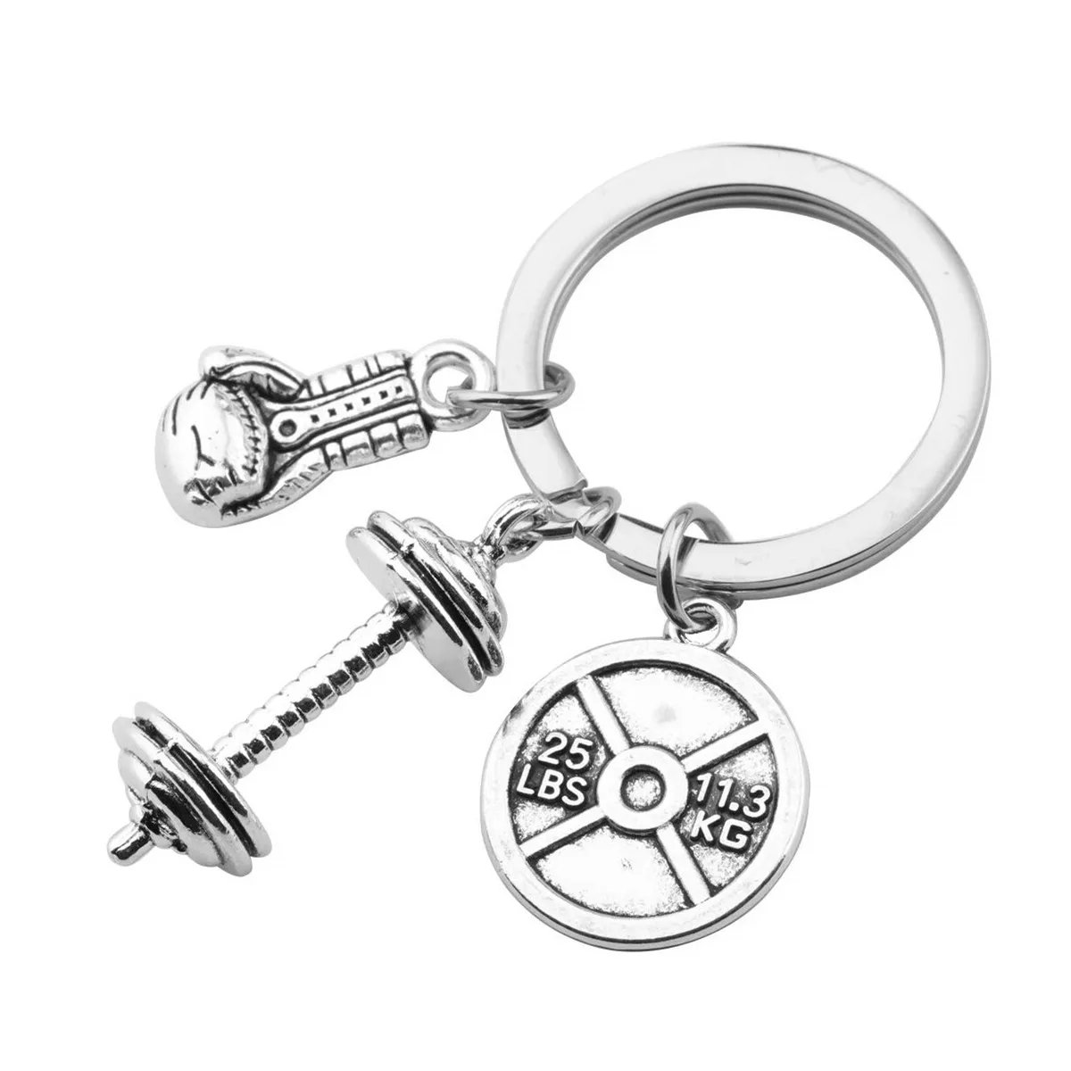 Sports Accessories Gym Sports Fitness Dumbbell Boxing Gloves Key Chain