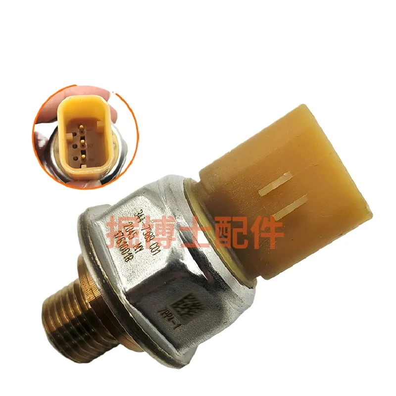 

For Caterpillar cat 320D high common pressure rail pressure sensor fuel sensor 344-7389 excavator accessories