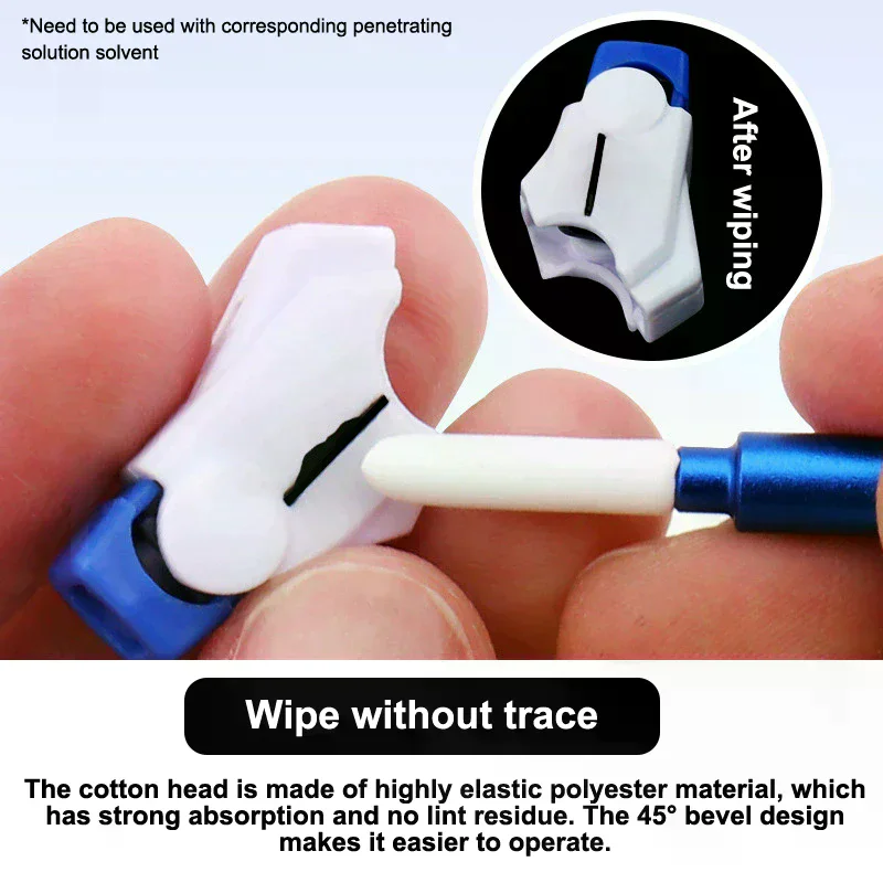 1Pc Aluminum Alloy Panel Line Eraser Wipe Stick W 3Pcs Of 3MM Wiping Cotton + 3Pcs Of 5MM Wiping Cotton Model Wipping Cleaning