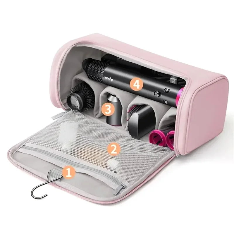 

New Hideable Hanging Hook Hair Dryer Case Portable Non-slip Hair Tools Pouch Waterproof Large Capacity Curling Iron Storage Bag