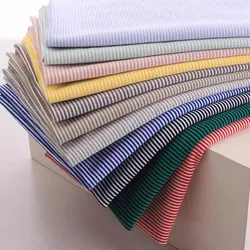 wide 1mm stripe 100% cotton knitting elastic fabric DIY sewing clothing cloth 170cm wide 100% tissu hometextile tela sewing
