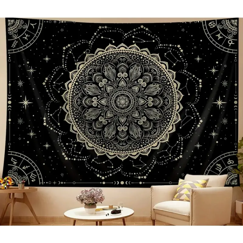 

Mandala pattern tapestry wall hanging for living room bedroom office home decor room decoration party decoration