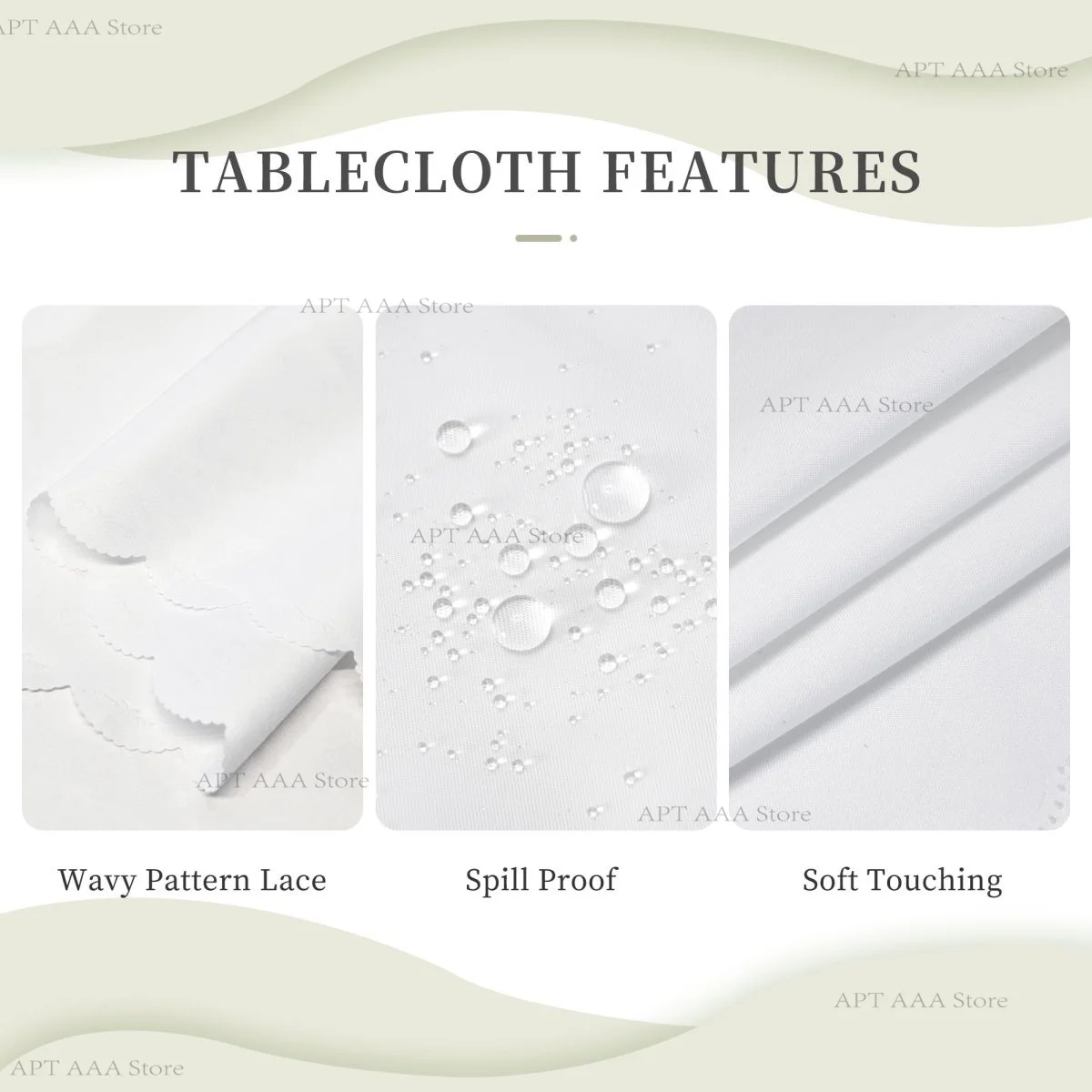 الحياة الريفية الذهبية لسكان الهند مفرش المائدة المستديرة المقاومة للماء غطاء الطاولة النسيج خمر القماش للحزب 60 بوصة #3