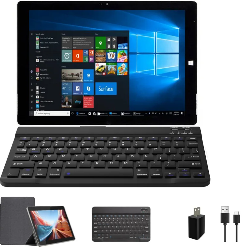 10.1 Inch 64 Bit Windows 10 MLT10W Tablet PC N4000 CPU 4GB DDR RAM 32GB ROM FHD 1280*800 IPS Screen HDMI-Compatible Dual Camera