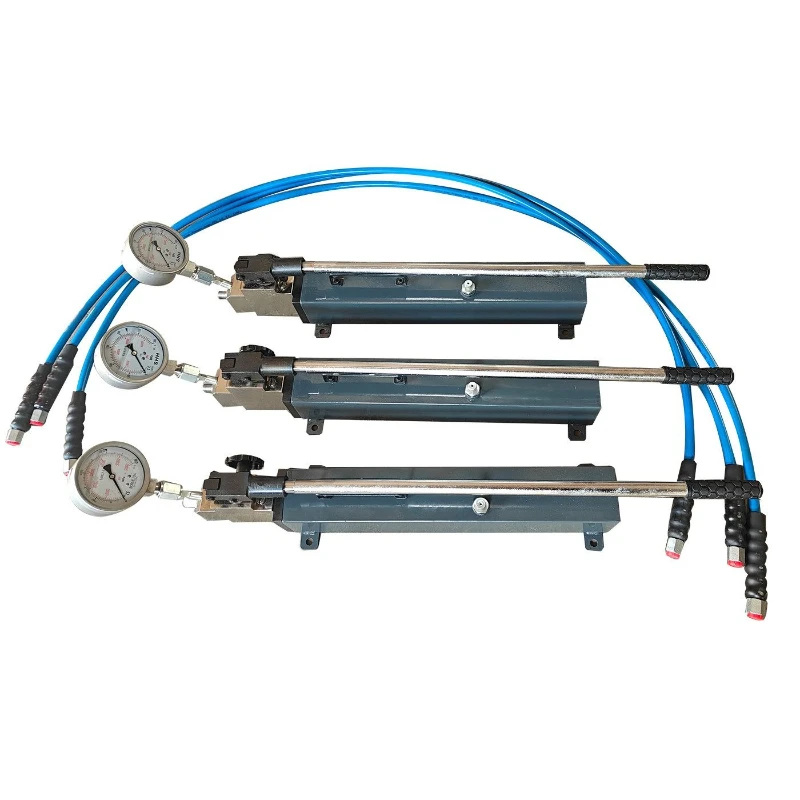 Ultra-high pressure manual hydraulic pump Single oil circuit pressure pump Double oil circuit manual oil pump 400mpa pressure