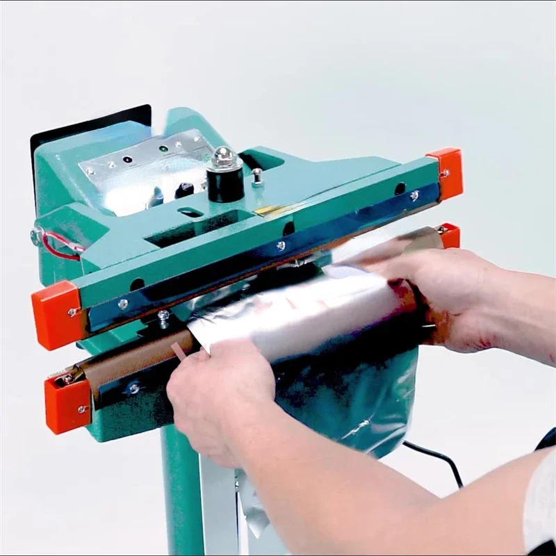 

220V Foot Pedal Heat Sealing Machine Dry/Wet Aluminum Foil Plastic Bag Heating Sealer Food Beverage Machinery