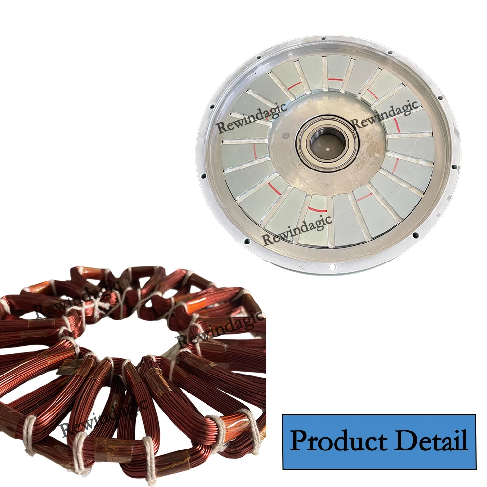 Vertical Permanent Magnet Generator 5KW 6KW 7KW 24V 48V Low RPM 3Phas Alternator Coreless For DIY Wind Turbine Water Generator