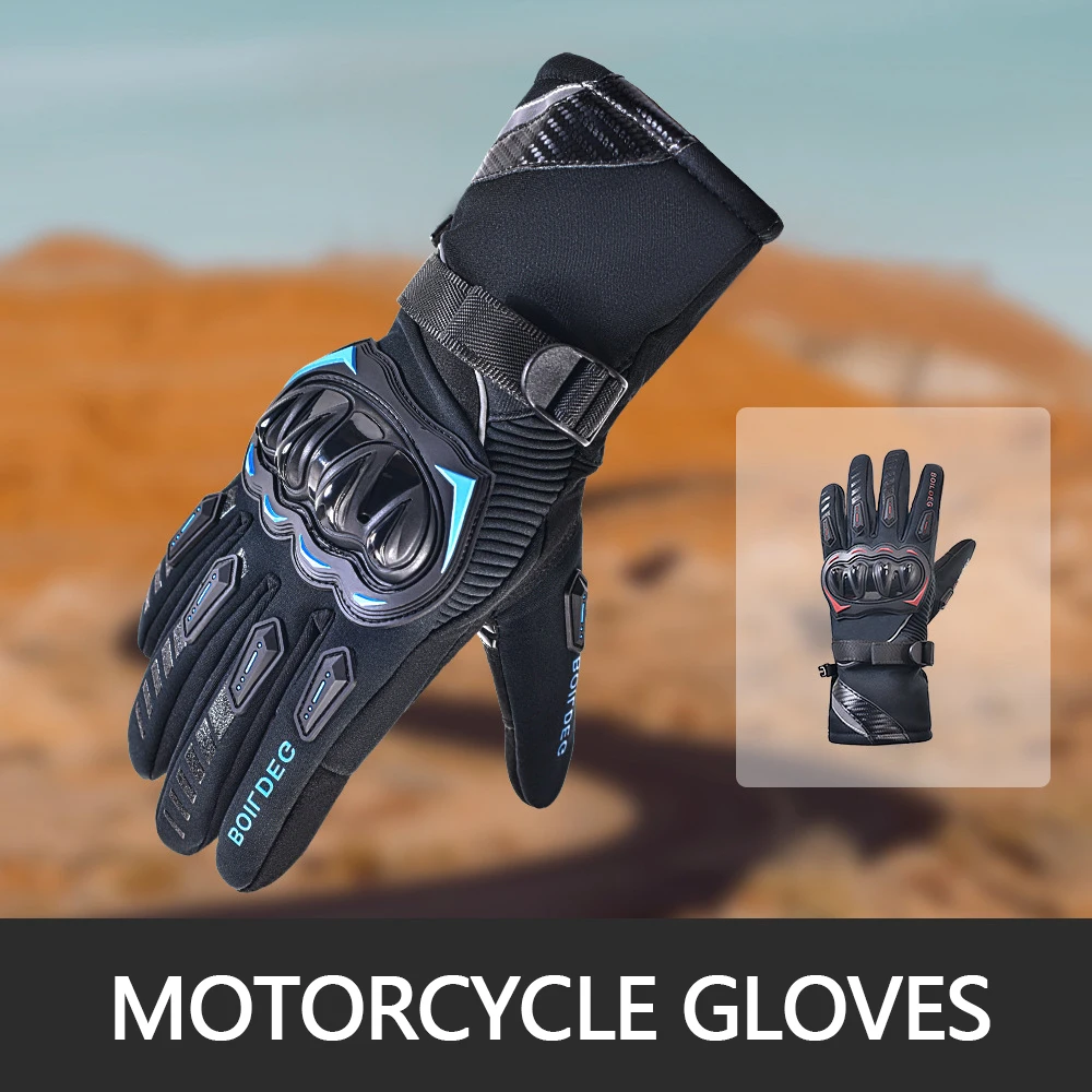 

Apex Rush зимние перчатки для езды на мотоцикле, уличные перчатки с сенсорным экраном, светоотражающие полосы для ночной езды, внедорожные дорожные велосипедные перчатки