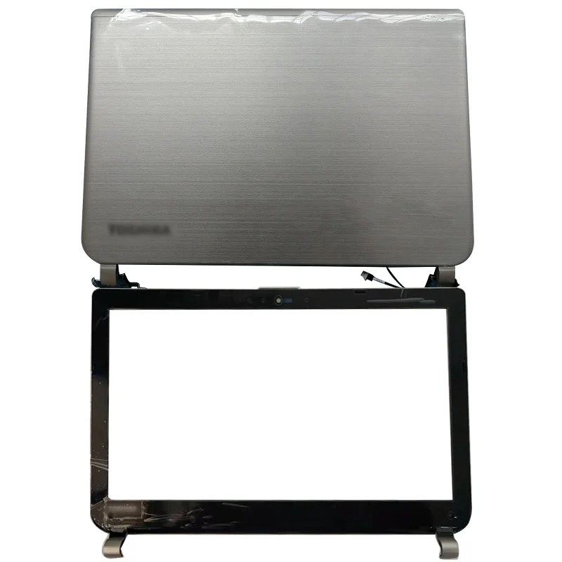 

NEW For Toshiba Satellite E45 E45-B E45T-B E45-B4200 Laptop LCD Back Cover/Front Bezel/Hinges Silver Computer Case H000068600