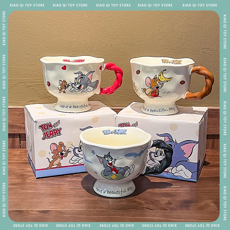 2025 New Hot Selling Disney Tom And Jerry 360ml Ceramic Mug Household Kitchen Water Cup Office Coffee Breakfast Milk Cup Gifts ﻿