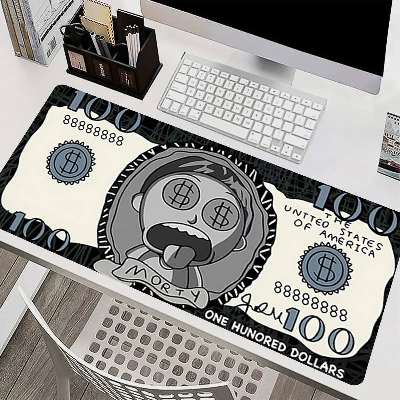 Mouse Pad Dollar Bills High-Quality office Table Mat Varmilo Keyboard Pad Anime Gaming Accessories XXL Esports Gamer Mousepad