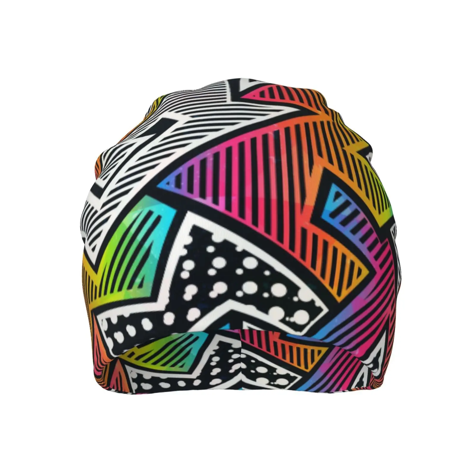 Mosaic Printed Warm and Soft Knitted Hat Hip-hop Lightweight Casual Hat Loose Chemotherapy Hat Cancer Patient Headwear Gift
