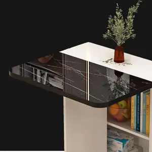 Pequena mesa dobrável móvel familiar, retangular, multifuncional, ultrafino, de uso doméstico, dormitório, mesa de jantar 10 principais vendas mini mesa de cha - №8