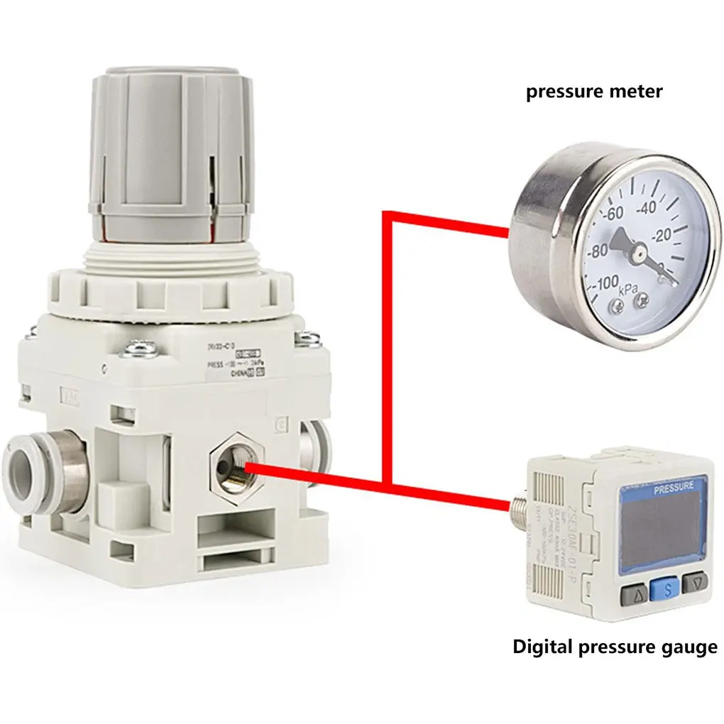 ABS Digital Pressure Switch Digital Pressure Switch Pneumatic Vacuum Digital Controller Swtich