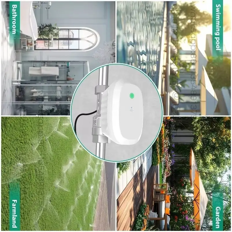 Smart WiFi Water Valve Water Flow Rate And  Meter Support Hot 120℃ Timer Automatic Shut On/Off DN20 DN25 Pipe