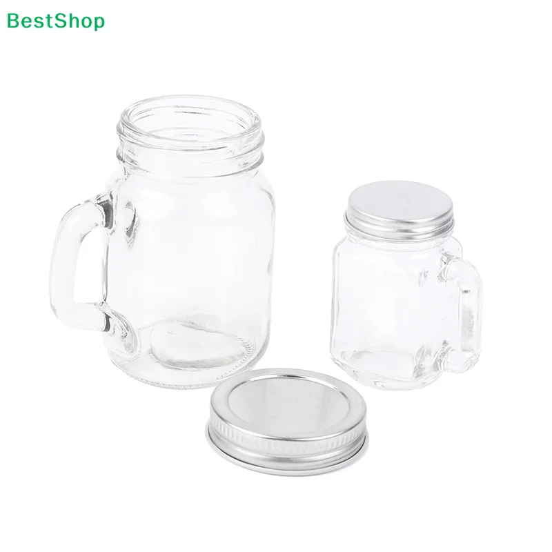 ★1PC Mini  Jar For Jam Honey Portable Leakproof Coffee Milk Juice Bottle Coffee Storage Tank Barista Accessories