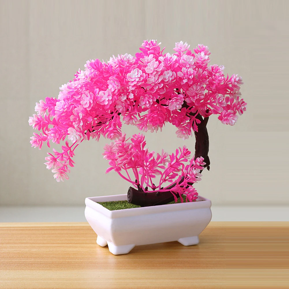 Simulation Fake Potted Bonsai Tree Artificial Plant Desk Ornament Artificial Plant Bonsai Small Tree Pot Home Decoration