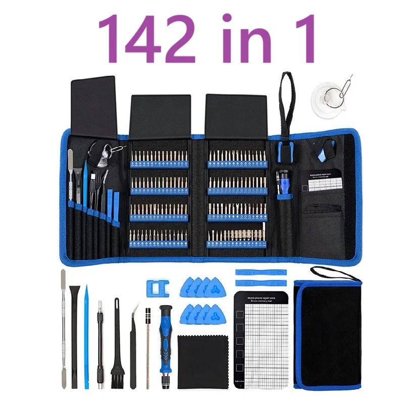 Juego de destornilladores 28 en 1 y 170 en 1 Universal con 120 puntas magnéticas Kit de herramientas de reparación manual para reparación de portátiles 2